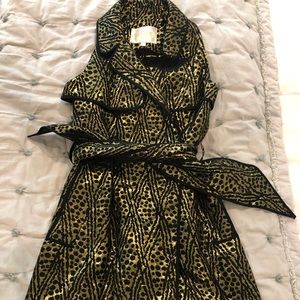 Thread Social Silk and Gold Trench